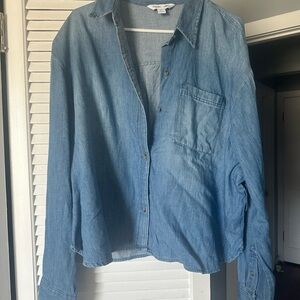 Old Navy Light Blue Denim Shirt